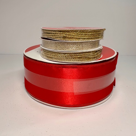 Holiday Craft Lot ๐ Michaels Celebrate It | Picks โข Ornaments โข Ribbon | - Picture 3 of 3